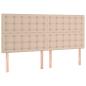 Preview: Boxspringbett Matratze Cappuccino-Braun 180x200 cm Kunstleder