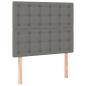 Preview: Boxspringbett mit Matratze Dunkelgrau 90x190 cm Stoff
