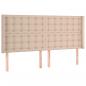 Preview: Boxspringbett mit Matratze & LED Cappuccino-Braun 180x200cm