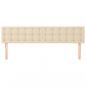 Preview: Kopfteile 2 Stk. Creme 90x5x78/88 cm Stoff