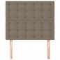 Preview: Kopfteile 2 Stk. Taupe 100x5x78/88 cm Stoff