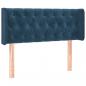 Preview: LED Kopfteil Dunkelblau 103x16x78/88 cm Samt