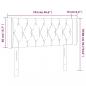 Preview: LED Kopfteil Dunkelblau 103x16x78/88 cm Samt