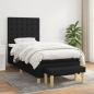 Preview: ARDEBO.de - Boxspringbett mit Matratze Schwarz 80x200 cm Stoff