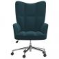 Preview: Relaxsessel Blau Samt