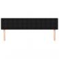 Preview: Kopfteile 2 Stk. Schwarz 100x5x78/88 cm Stoff