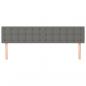 Preview: Kopfteile 2 Stk. Dunkelgrau 100x5x78/88 cm Stoff