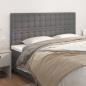 Preview: ARDEBO.de - Kopfteile 4 Stk. Grau 100x5x78/88 cm Kunstleder
