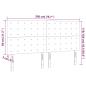 Preview: LED Kopfteil Dunkelgrau 200x5x118/128 cm Stoff