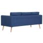 Preview: 2-tlg. Sofagarnitur Stoff Blau