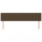 Preview: Kopfteile 2 Stk. Dunkelbraun 100x5x78/88 cm Stoff