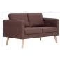 Preview: 2-Sitzer-Sofa Stoff Braun
