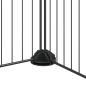 Preview: 8-tlg. Haustierkäfig Schwarz 35x35 cm Stahl