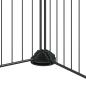 Preview: 12-tlg. Haustierkäfig mit Tür Schwarz 35x35 cm Stahl