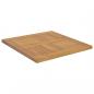 Preview: Tischplatte Quadratisch 50x50x2,5 cm Massivholz Teak