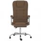 Preview: Bürostuhl mit Massagefunktion Braun Stoff