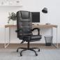 Preview: ARDEBO.de - Bürostuhl mit Massagefunktion Schwarz Kunstleder