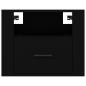Preview: Wand-Nachttische 2 Stk. Schwarz 50x36x40 cm