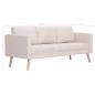 Preview: 3-Sitzer-Sofa Stoff Cremeweiß