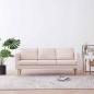 Preview: 3-Sitzer-Sofa Stoff Cremeweiß