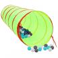 Preview: Spieltunnel mit 250 Bällen Grün 175 cm Polyester
