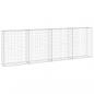 Preview: Gabionenwand mit Abdeckung Verzinkter Stahl 300x30x100 cm