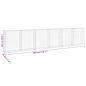 Preview: Gabionenwand mit Abdeckung Verzinkter Stahl 300x30x100 cm