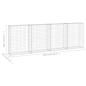 Preview: Gabionenwand mit Abdeckung Verzinkter Stahl 300x30x100 cm