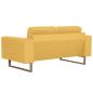 Preview: 2-Sitzer-Sofa Stoff Gelb