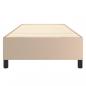 Preview: Bettgestell Cappuccino-Braun 80x200 cm Kunstleder