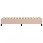 Preview: Bettgestell Cappuccino-Braun 80x200 cm Kunstleder