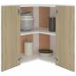 Preview: Eckhängeschrank Sonoma-Eiche 57x57x60 cm Holzwerkstoff