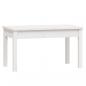 Preview: Gartenbank Weiß 80x44x45 cm Massivholz Kiefer