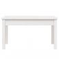Preview: Gartenbank Weiß 80x44x45 cm Massivholz Kiefer