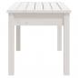 Preview: Gartenbank Weiß 80x44x45 cm Massivholz Kiefer