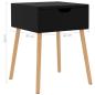 Preview: Nachttische 2 Stk. Schwarz 40x40x56 cm Holzwerkstoff