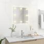 Preview: Wandspiegel mit LED-Beleuchtung Quadratisch Glas