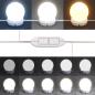 Preview: Wandspiegel mit LED-Beleuchtung Rund Glas 