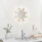 Preview: Wandspiegel ohne Rahmen mit LED-Beleuchtung Rund Glas