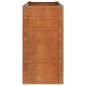 Preview: Hochbeet Rostig 100x40x77 cm Cortenstahl