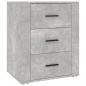 Preview: Nachttisch Betongrau 50x36x60 cm Holzwerkstoff