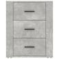 Preview: Nachttisch Betongrau 50x36x60 cm Holzwerkstoff