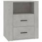 Preview: Nachttisch Betongrau 50x36x60 cm Holzwerkstoff