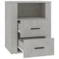 Preview: Nachttisch Betongrau 50x36x60 cm Holzwerkstoff
