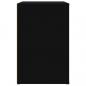 Preview: Schuhschrank Schwarz 130x35x54 cm Holzwerkstoff
