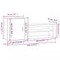 Preview: Schuhschrank Schwarz 130x35x54 cm Holzwerkstoff