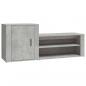 Preview: Schuhschrank Betongrau 130x35x54 cm Holzwerkstoff