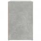 Preview: Schuhschrank Betongrau 130x35x54 cm Holzwerkstoff