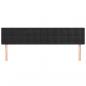 Preview: Kopfteile 2 Stk. Schwarz 80x5x78/88 cm Samt