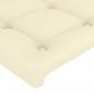 Preview: Kopfteil Creme 80x5x78/88 cm Kunstleder